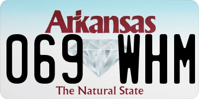 AR license plate 069WHM