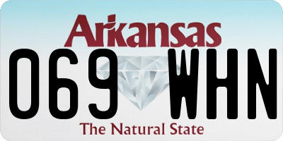 AR license plate 069WHN