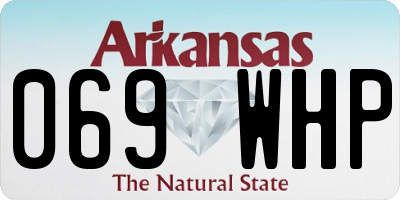 AR license plate 069WHP