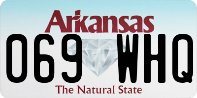 AR license plate 069WHQ