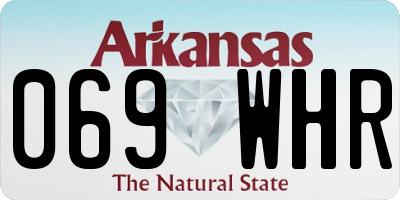 AR license plate 069WHR