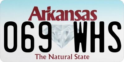 AR license plate 069WHS
