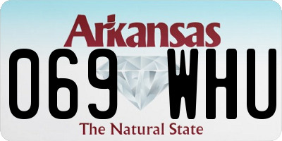 AR license plate 069WHU