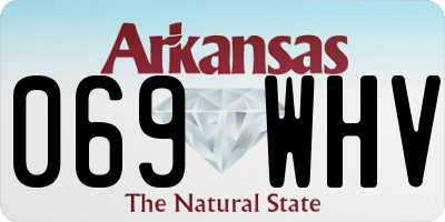 AR license plate 069WHV