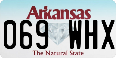 AR license plate 069WHX