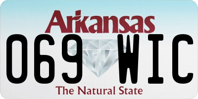 AR license plate 069WIC