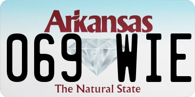 AR license plate 069WIE