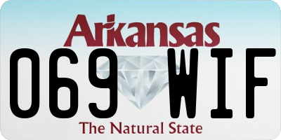 AR license plate 069WIF