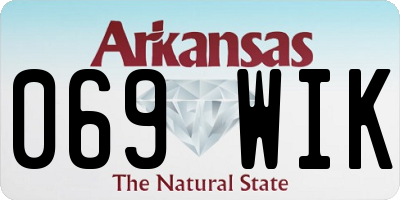 AR license plate 069WIK