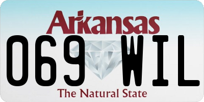 AR license plate 069WIL