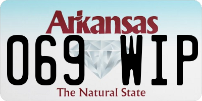AR license plate 069WIP
