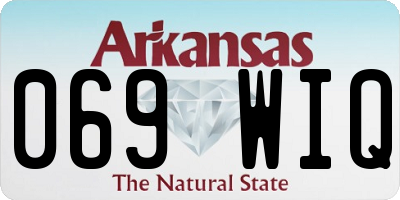 AR license plate 069WIQ