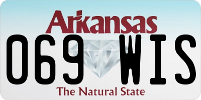 AR license plate 069WIS