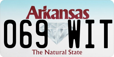 AR license plate 069WIT
