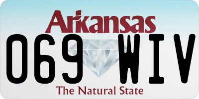 AR license plate 069WIV