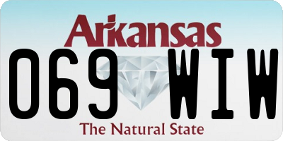 AR license plate 069WIW