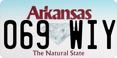 AR license plate 069WIY