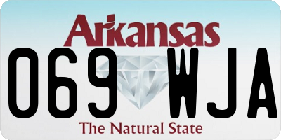 AR license plate 069WJA