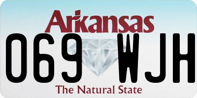 AR license plate 069WJH