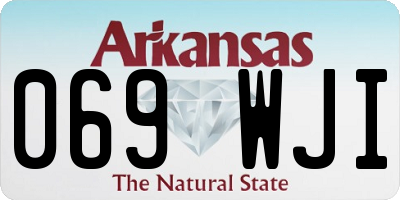 AR license plate 069WJI