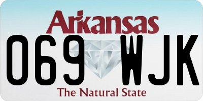 AR license plate 069WJK