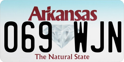 AR license plate 069WJN