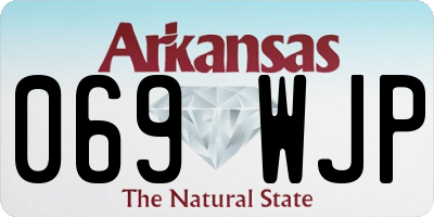 AR license plate 069WJP