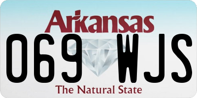 AR license plate 069WJS