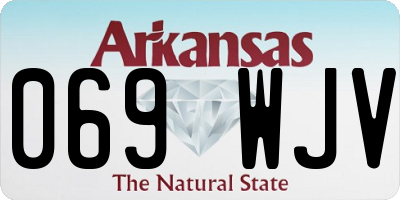 AR license plate 069WJV