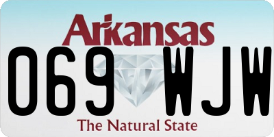 AR license plate 069WJW
