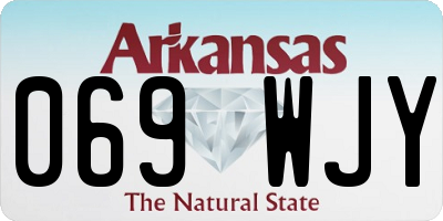 AR license plate 069WJY