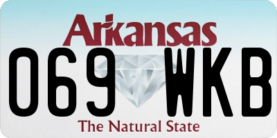 AR license plate 069WKB