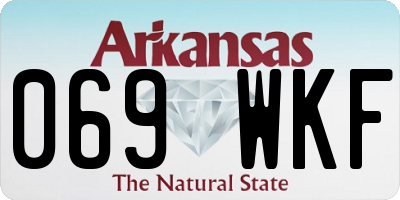 AR license plate 069WKF