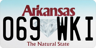 AR license plate 069WKI