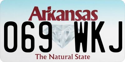 AR license plate 069WKJ