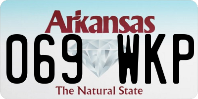 AR license plate 069WKP
