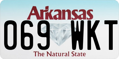 AR license plate 069WKT