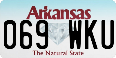 AR license plate 069WKU