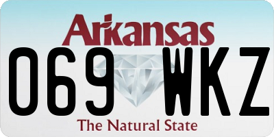 AR license plate 069WKZ