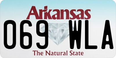 AR license plate 069WLA