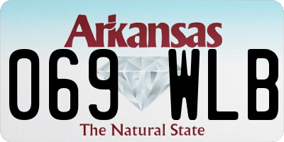 AR license plate 069WLB