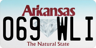 AR license plate 069WLI