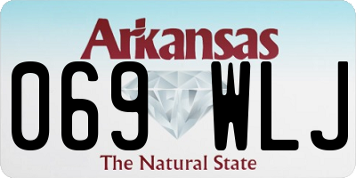 AR license plate 069WLJ