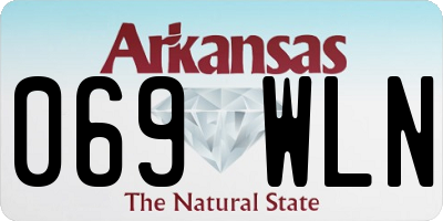 AR license plate 069WLN