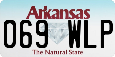 AR license plate 069WLP