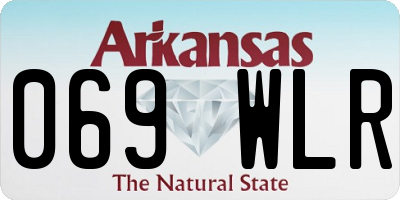 AR license plate 069WLR
