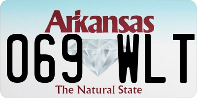 AR license plate 069WLT