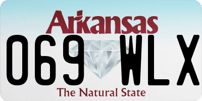 AR license plate 069WLX
