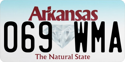 AR license plate 069WMA