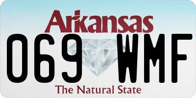 AR license plate 069WMF